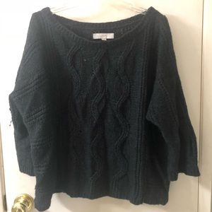grey loft knit sweater